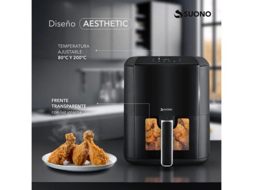 Freidora de Aire Suono Led Con Visor 5Lts