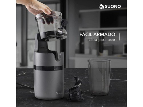 Juguera Extracción Lenta Vertical Antigoteo Separa Pulpa 800ml Suono