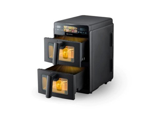 Freidora de Aire Vertical Doble Canasto 10L AirFryer Suono