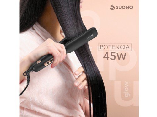 Plancha de Pelo con Ajuste de Temperatura 35mm Placas Cerámicas Suono