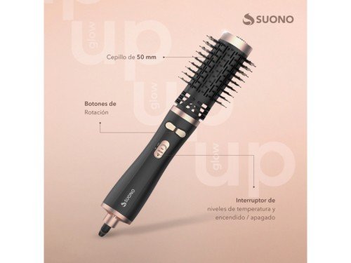 Cepillo Giratorio Secador Eléctrico Voluminizador 38mm y 50mm Suono