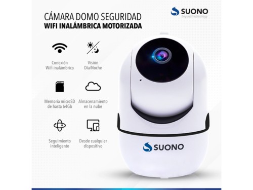 Cámara de Seguridad IP Wifi Visión Infrarroja Motorizada 360° HD Suono