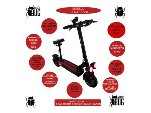 Monopatín Eléctrico 500W
