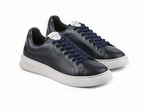 Zapatilla de cuero Azul Point 01 Ringo 