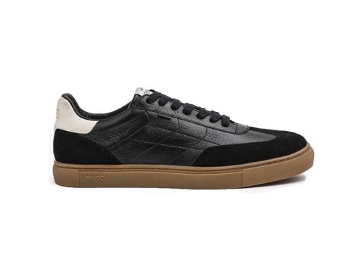Zapatilla de cuero Negro Ted 05 Ringo 