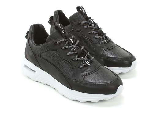 Zapatilla de cuero Negro Viper 01 Ringo 