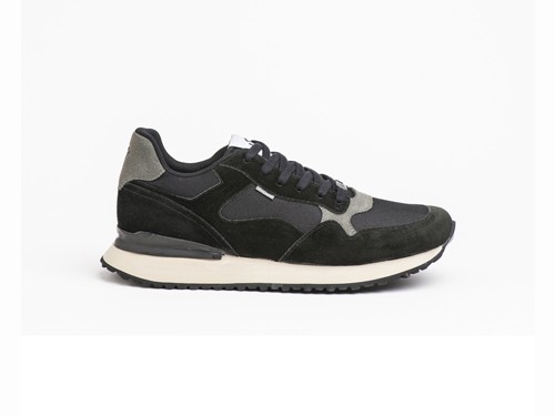 Zapatilla de Cuero Descarne Negro Kev 01 Lepoque
