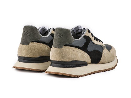 Zapatilla de Cuero Descarne Avellana  Kev 01 Lepoque