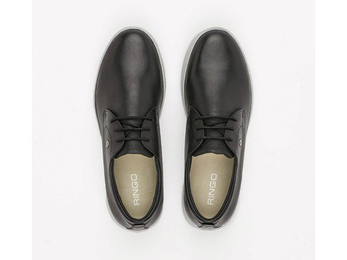 Zapato de cuero negro Smith 01 Ringo