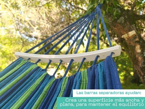 Hamaca Paraguaya Colgante Resistente Camping Jardin Bolso 2 Plazas