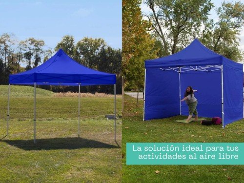 Gazebo Plegable 3x3 Reforzado Autoarmable Paredes Impermeable