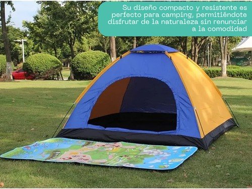 Carpa Camping Reforzada Con Bolso Playera Aire Libre 3 Personas