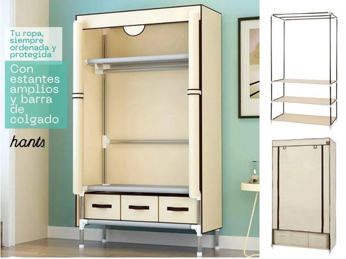 Ropero Placard Guardarropa Portátil Colgante Perchero Hants