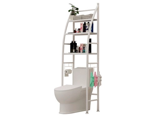 Organizador De Baño Con Estantes De Metal Inodoro Y Lavadero