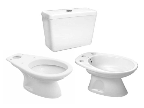 CONJUNTO Inodoro + Deposito + Bidet 3 Agujeros ITALIANA