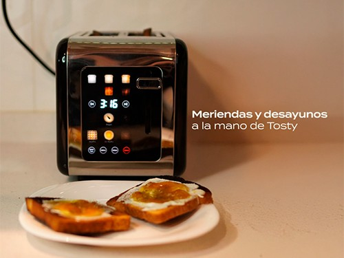 Tostadora Digital 6 Niveles Negra Dellorean - Tosty