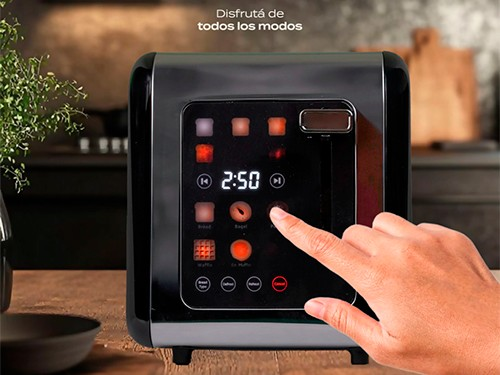 Tostadora Digital 6 Niveles Negra Dellorean - Tosty