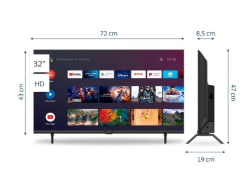 LED 32" B-3225S5A ANDROID TV HD HDMI USB TDA BGH