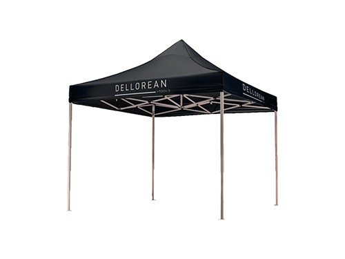 Gazebo 3x3 Plegable Portatil + Bolso Transporte Aluminio Negro
