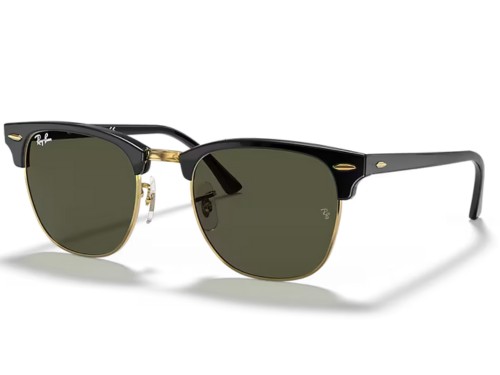 Anteojos Lentes De Sol Ray Ban Clubmaster 3016 W0365 55 Negro Verde
