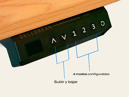 Escritorio Electrónico 120cm Dellorean Altura Regulable Oficina