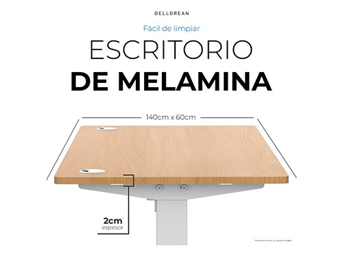 Escritorio Electrónico 120cm Dellorean Altura Regulable Oficina