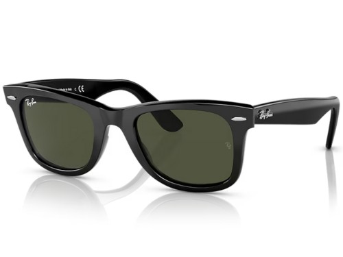 Anteojos Lentes De Sol Ray Ban Wayfarer 2140 135831 50 Negro Verde