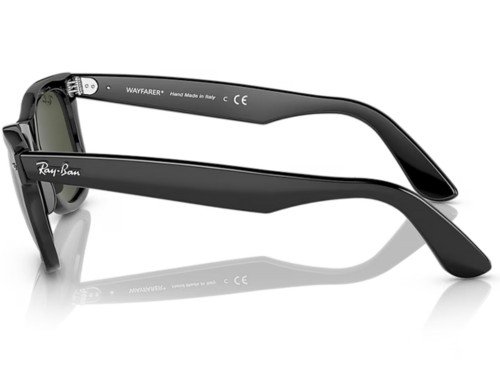 Anteojos Lentes De Sol Ray Ban Wayfarer 2140 135831 50 Negro Verde