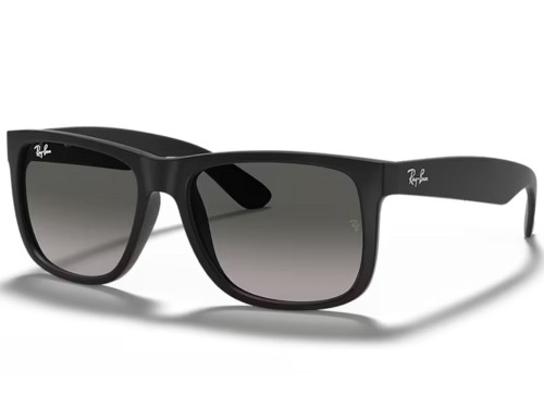 Anteojos De Sol Ray Ban Justin 4165L 601/8G 57 Negro Gris Degrade