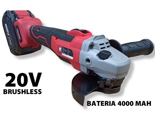 Amoladora Inalámbrica Brushless 20v Batería 4000 y cargador Equus