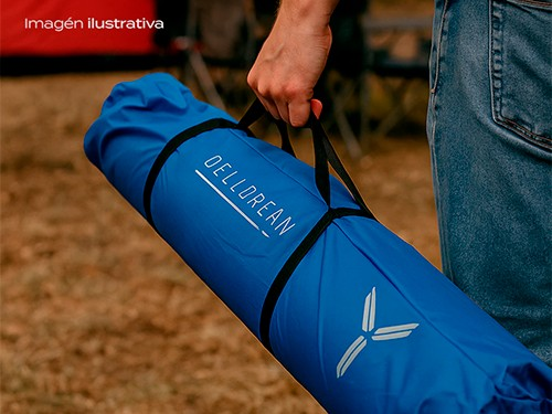 Gazebo 3x3 Plegable Portatil + Bolso Transporte Enrollable Azul