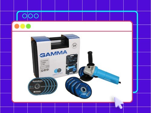 Amoladora Angular Eléctrica 750W Gamma 115mm G1910KAR