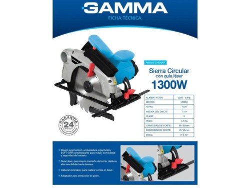 Sierra Circular 1300w 220v G1930ar Gamma