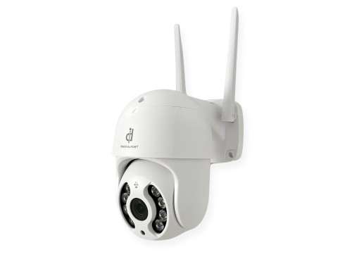 Cámara Seguridad Ip Wifi Domo Ptz 360 Exterior Full Hd Flash Blanco