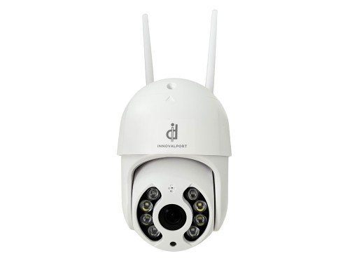 Cámara Seguridad Ip Wifi Domo Ptz 360 Exterior Full Hd Flash Blanco