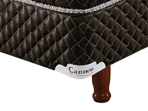 Conjunto Cannon Base Chocolate + Colchón Exclusive 2 Plazas 140x190