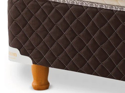 Conjunto Cannon Base Chocolate + Colchón Exclusive Pillow 2 plazas