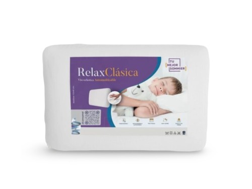 Almohada Viscoelastica Relax Clásica - Con Funda 62x40 - TMS