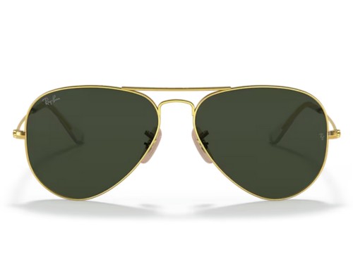 Anteojos Lentes De Sol Ray Ban Aviador 3025 W3400 58 Doradoo Verde