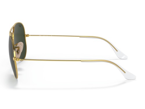 Anteojos Lentes De Sol Ray Ban Aviador 3025 W3400 58 Doradoo Verde