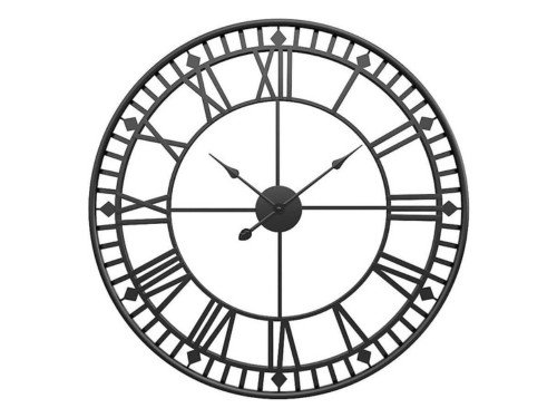 Reloj De Pared Grande Numeros Romanos 70 Cm Para Decoración