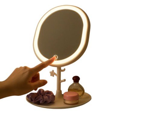 Espejo Led Maquillaje Touch Luz Pie Tactil Regulable