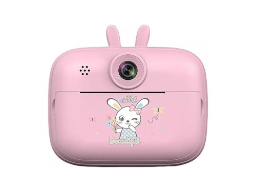 Cámara Impresora Térmica Niños Instantánea Fotos Videos Rosa