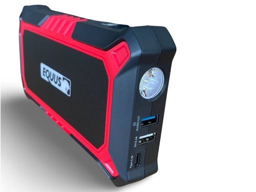 Arrancador de Autos y camionetas 3 en 1 Linterna Cargador USB Equus