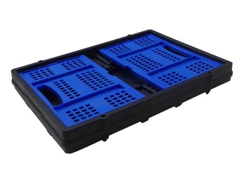 Canasto Cesto De Compras Plegable Plástico Para Carrito