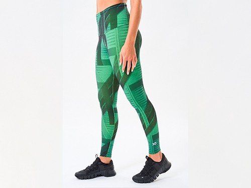 Calza deportiva tiro algo cintura ancha bolsillo interno