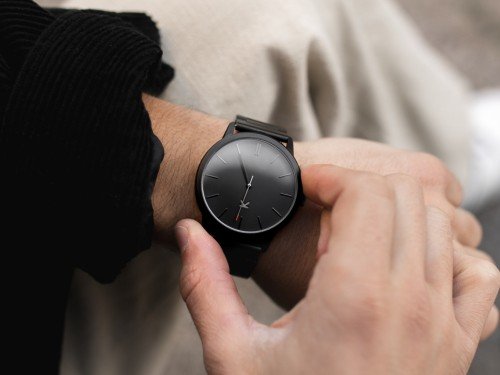 Reloj Blatt negro para hombre - Valkur