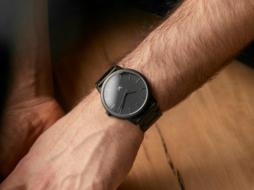 Reloj Blatt negro para hombre - Valkur