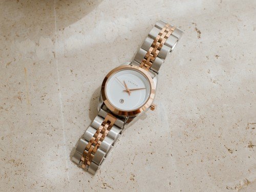 Reloj Agda dorado/plateado para mujer - Valkur