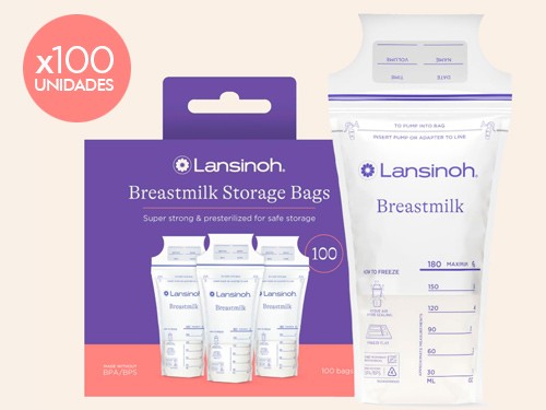 Bolsas de Almacenamiento de Leche Materna Lansinoh x 100 unidades